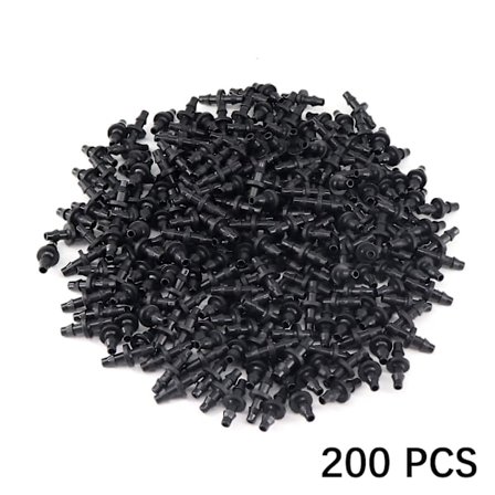 4/7 kapillaarinen kaksoispiikki PE-letku 1/4 liitin oikea kastelupisara tippumikro-sumutus kastelujärjestelmän lisävarusteet--200kpl