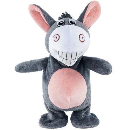 Fyldte dyr legetøj elektrisk sjov æsel dukke til baby 72 børnesange plys legetøj gående og talende plys legetøj
