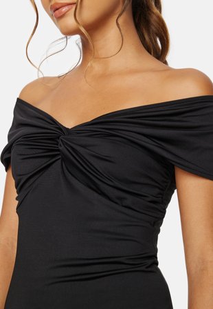 BUBBLEROOM Danielle Off Shoulder top Black Klær