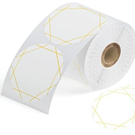 Termiske klistermærker Runde termiske printerklistermærker