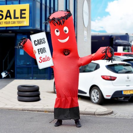 Oppblåsbar Wavy Man Kostyme