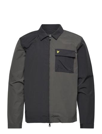Wide Tonal Stripe Overshirt Overshirts Grå Lyle & Scott*Betinget Tilbud