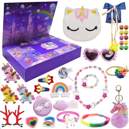 Adventskalender - Enhjørning - Enhjørningsgave - Julekalender 2024 flerfarget