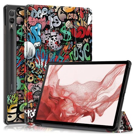Samsung Galaxy Tab S9 Fodral Tri-Fold Grafitti