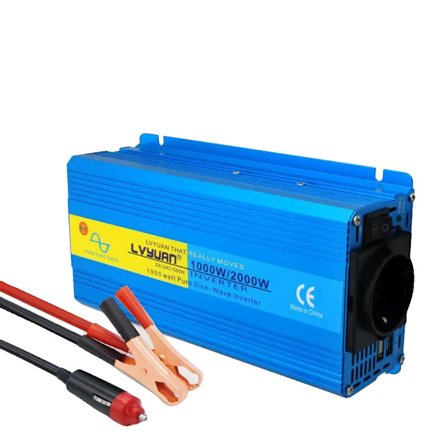 Ren sinusvågsomvandlare, 12V till AC 220V, toppeffekt 1000W-2600W,12V 220V 2000W