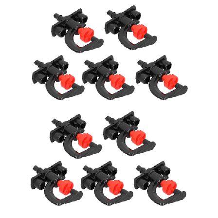 10 Sæt Refraktionsspraydyse G Type Mikro Roterende Dyse Vandingssprinkler til Drivhus