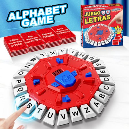 Alfabetspel, pedagogisk leksak, interaktiv present lämplig för barn från 5 år och uppåt