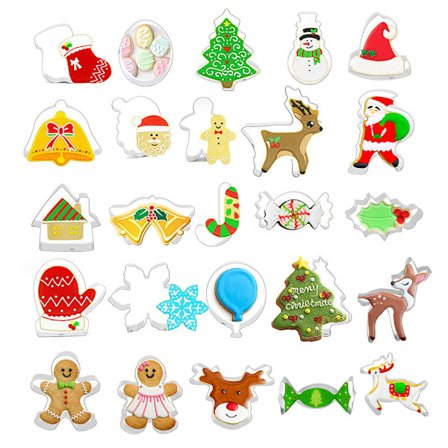 25 stk. påske småkageforme i rustfrit stål til bagning