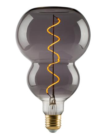 E3 Led Vintage 922 Spiral Smoked Dimmable Home Lighting Lighting Bulbs Grå E3light