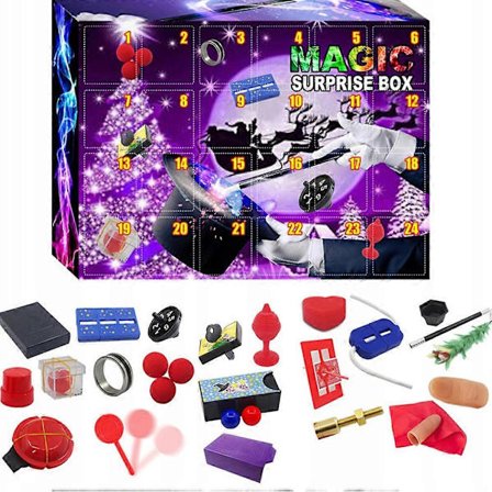 Set med adventsuppgifter för en barnkalender