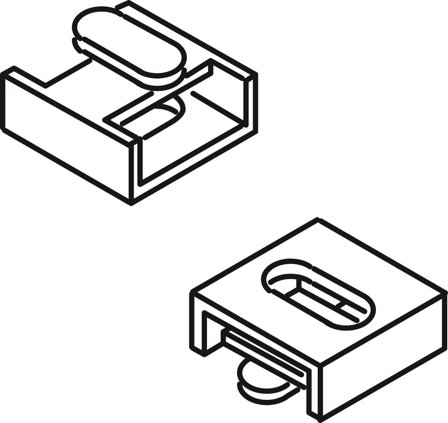 Schneider Electric 5424110 Distansbricka 60 x 200 mm, 50-pack, Installationsmaterial