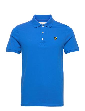 Plain Polo Shirt Polos Short-sleeved Blå Lyle & Scott