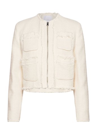 Mango | Tweed Jacket With Zip | XS