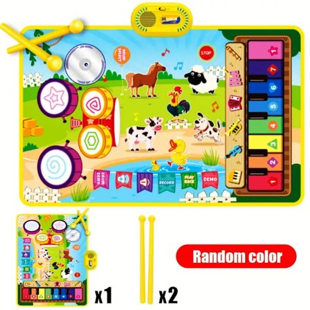 Spillematte Interaktiv Musikalsk Pianomatte for Barn