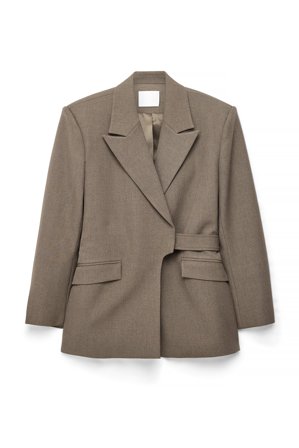 Alexia x NA-KD Blazer oversize avec ceinture - Blazers à ceinture - Marron - EU 40