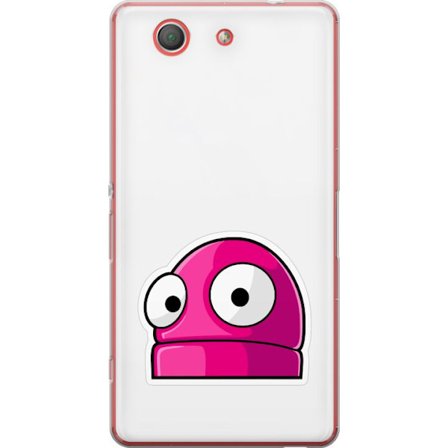 Kompatibel Mobilcover til Sony Sony Xperia Z3 Compact Rosa tegneseriefigur med store øjne i legende og humoristisk stil