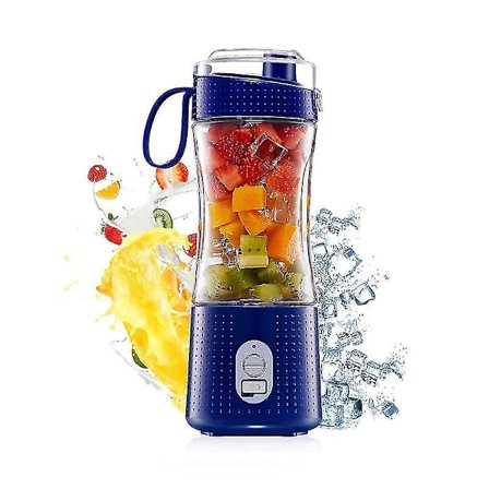 Bærbar Blender USB Mixer Elektrisk Juicer Blå