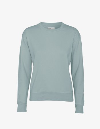 Women Classic Organic Crew - Steel Blue XL