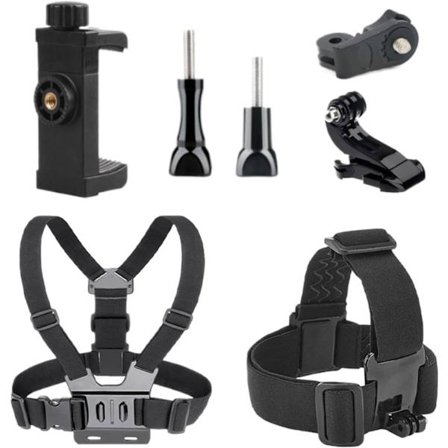 7-i-1 Tilbehørssæt til Actionkameraer til Gopro/Telefon/Osmo Action