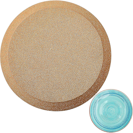 Sunnyray 8 tuuman pyöreä keramiikkamuotti saven käsinmuotoiluun, keramiikkamuotteja, keramiikka- ja savityökaluja, lautasen painomuotti DIY-