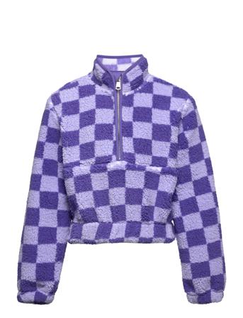 Kogdallas L/S Highneck Zip Swt Outerwear Fleece Outerwear Fleece Jackets Lilla Kids Only