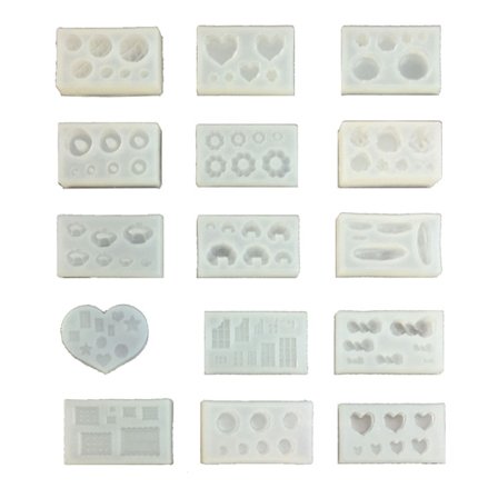 Simuleringsljus Silikonform Miniatyr Donut Cookie Bröd Biscuit-Form