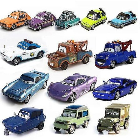 Original Cars2 Finn Mcmissile Holley Badass Doc.z Bilmodell Anime Filmkarakterer Modell Legering Metall Støpt Kjøretøy Leketøy for Gutter