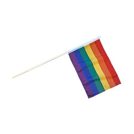 OSLO FLAGGFABRIKK Prideflagg på pinne 28x20cm