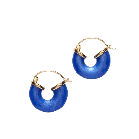 Anni Lu Petit Swell Hoop Ringar Dam Blå ONESIZE