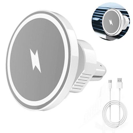 [PLEE] Langaton autolaturi MagSafe-yhteensopiva, magneettinen langaton laturi auto Qi autopuhelinpidike induktio vain yhteensopiva