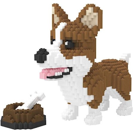 Koiran Mikro Rakennuspalikat Eläin Mini Rakennuslelu Tiilet lemmikki DXGHC