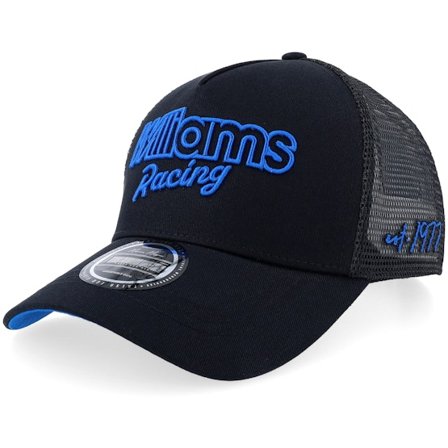 Formula One - Motor Svart trucker Caps - Williams F1 25 X Fresh Ego Kid Black/Blue A-frame Trucker @ Hatstore