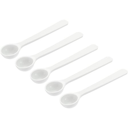 Mikro skeer 1 gram måleske plast rund bund mini ske 50stk