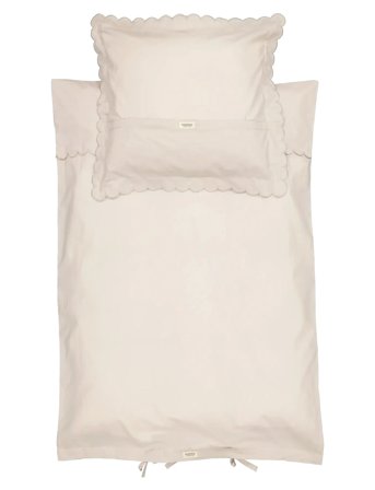 MarMar Copenhagen Bed Linen Scallop Baby - Cream - 70X100CM;43X39CM