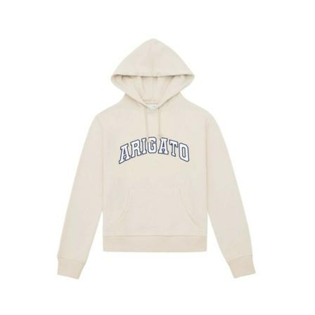 Axel Arigato, College Logo Hoodie Beige, Dames, Maat:XS