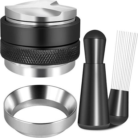 53 mm Espresso Tamper, Dispenser og Doserings Trakt for 53 mm Portafilter