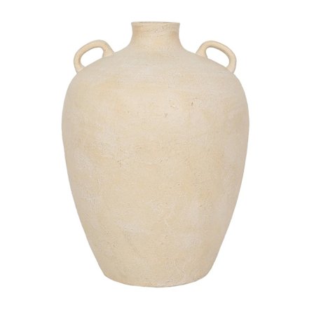 Beige MgO-maljakko 40x40x57cm – Moderni Amphora Design