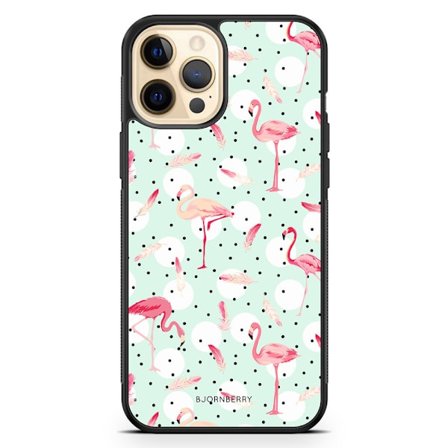 Bjornberry Hårdskal iPhone 12 Pro Max - Flamingos