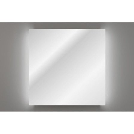 LED-valolla taustavalaistu neliöpeili sivuilla 80 x 80 cm - Aura - Kylpyhuonepeili