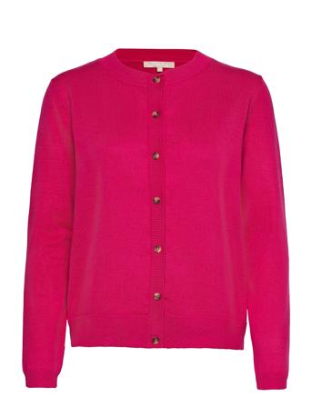 Srmarla Cardigan Knit Strikket Trøje Cardigan Lyserød Soft Rebels
