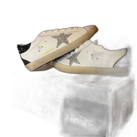 Golden goose Superstar med glitter silverstjärna