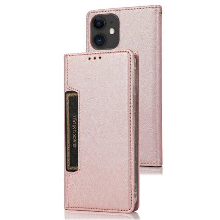 Iphone 12 - Praktiskt Exklusivt Floveme Plånboksfodral Roséguld