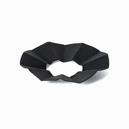 Ljusmanschett svart plåt 4-pack – Veckad design för antikljus