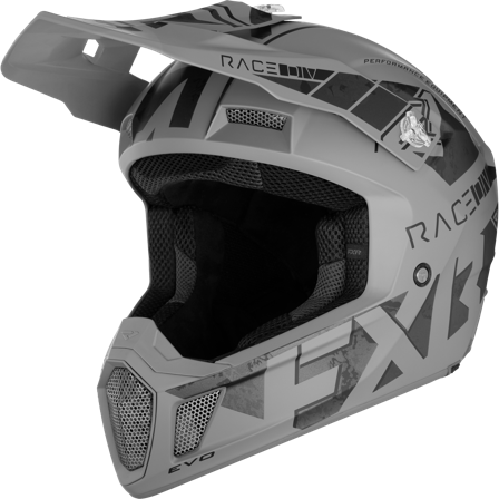 Casco Cross FXR Clutch Stealth Acciaio XL
