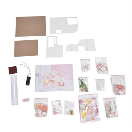 DIY Dukkehus Monteringssett Miniatyrhus Byggesett Bursdagsgave