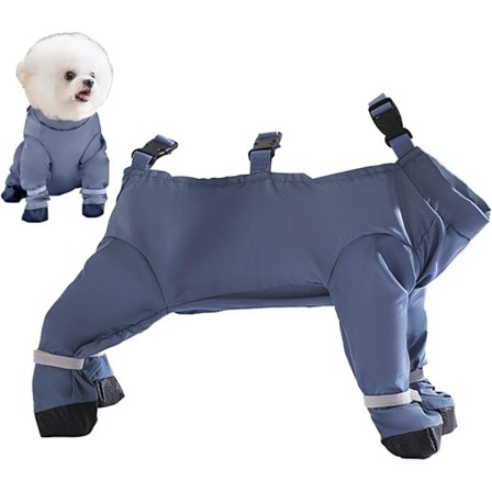 Vanntette hundesko størrelse M med justerbare stropper Beskyttende potesko mot smuss og fuktighet for små og mellomstore hunder Ideell for gåturer og 