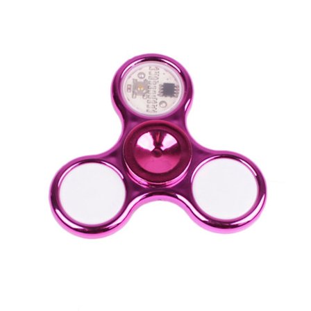 Fidget Hand Spinner LED Luminous Gyro PINK - spot sales