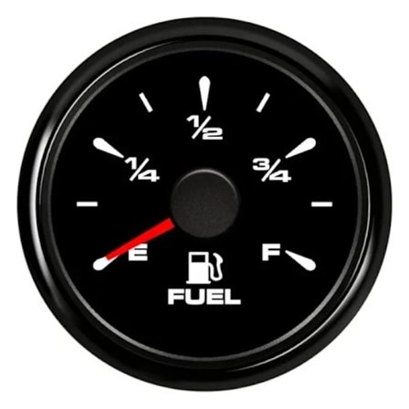 Brændstofmåler, LED Digital Display 1/2 EF 3/4E-F 52 mm 0-190 ohm 240-33 ohm KLB
