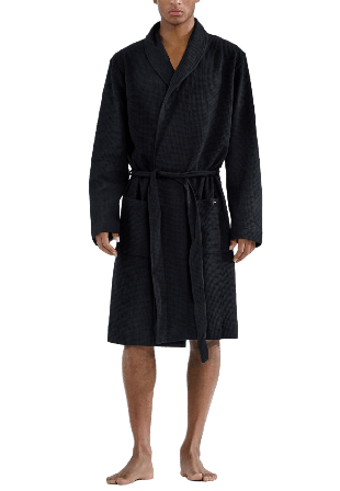 Bread & Boxers Robe Morgonrockar Herr Svart L/XL