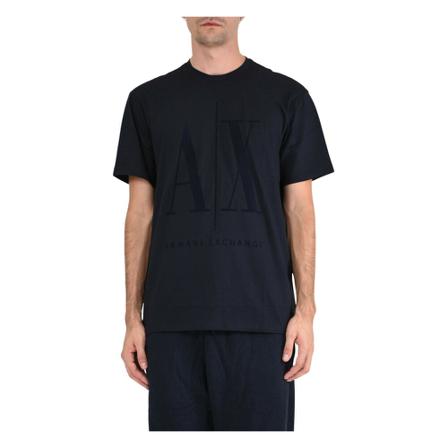 Armani Exchange T-Shirts , Blauw , Heren , Maat: 2XL